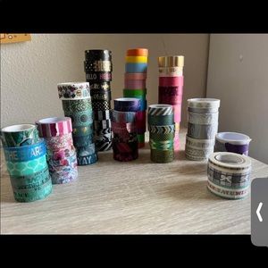 102 rolls of assorted washi tape